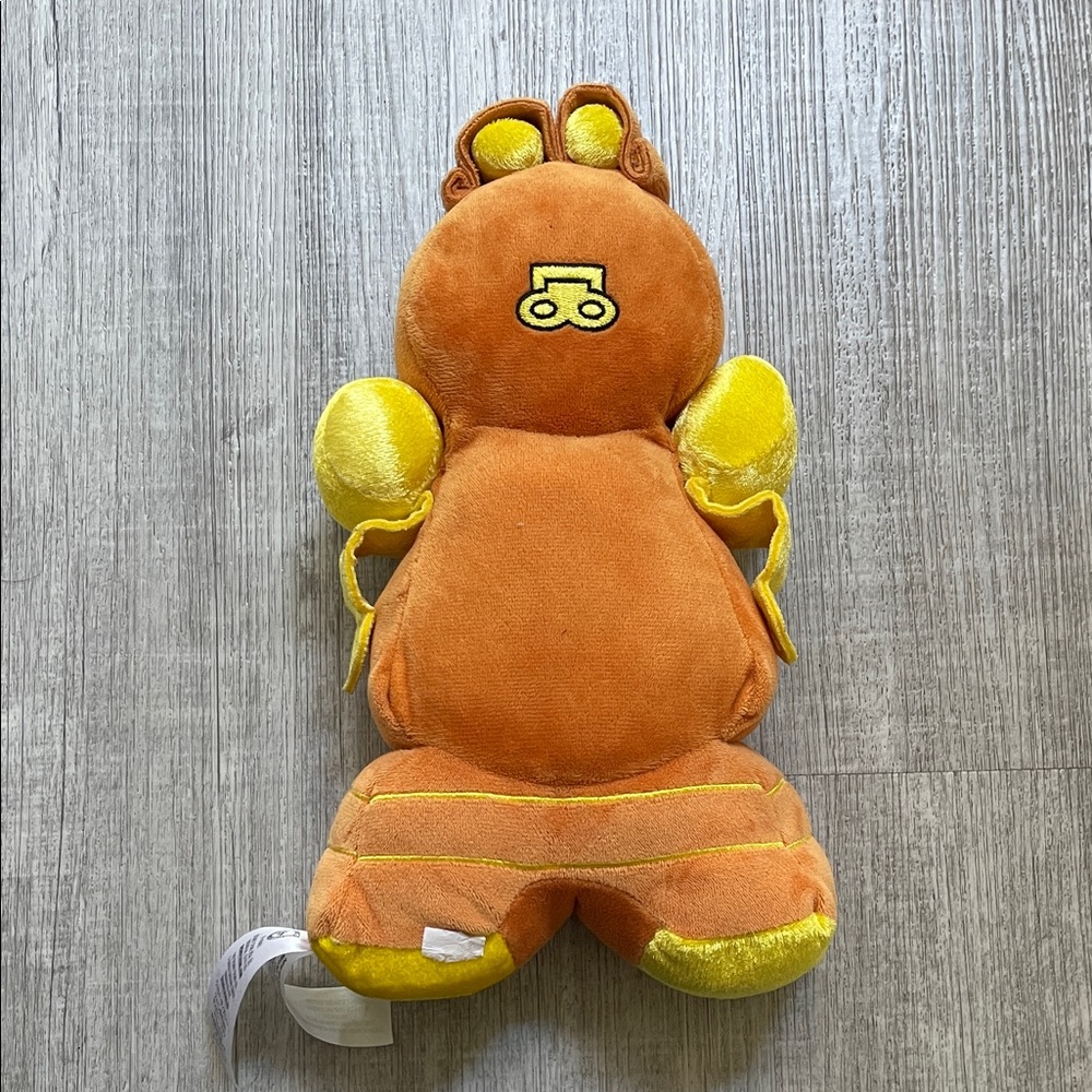 Kids Plush Clock Character Toy - Orange & Yellow - Picture 2 of 3